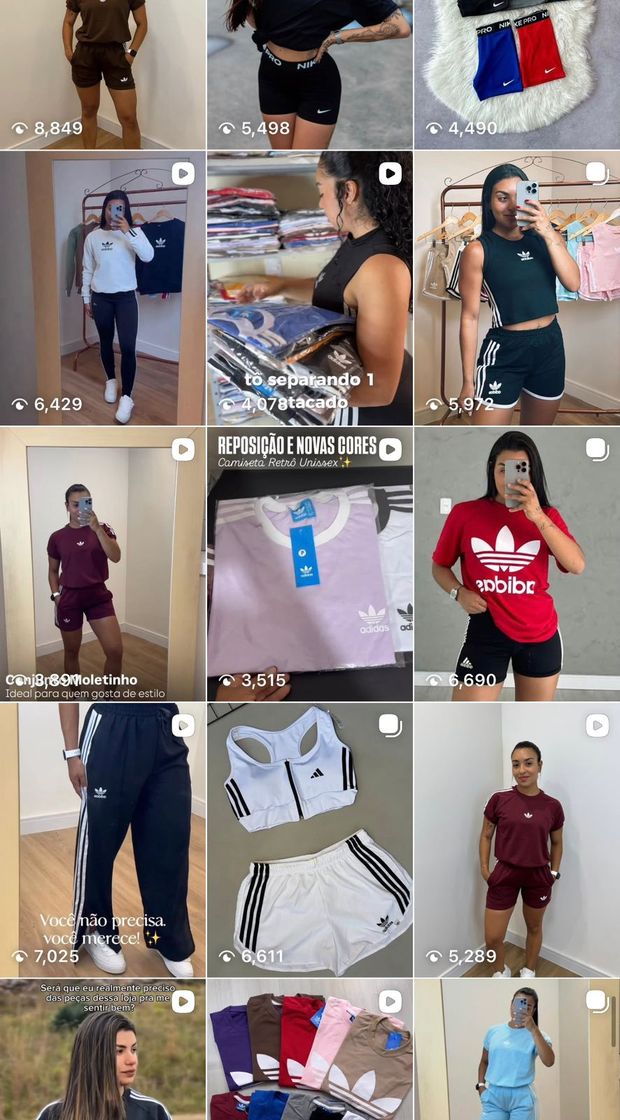 Feed da AED Outlet antes da gestão