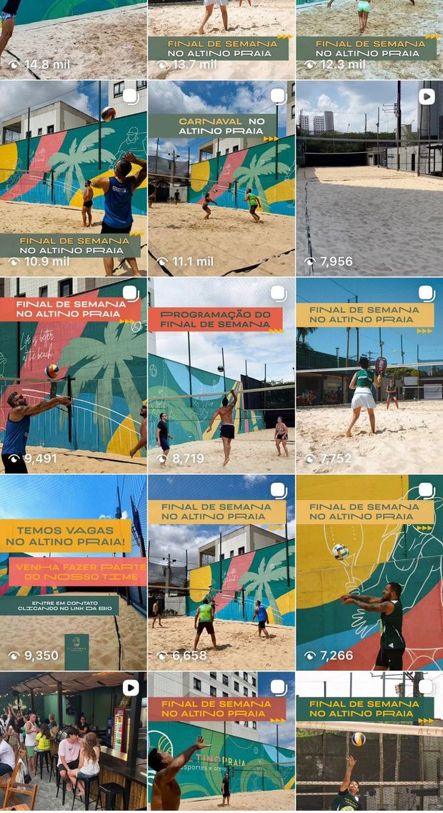 Feed do Altino Praia antes da gestão