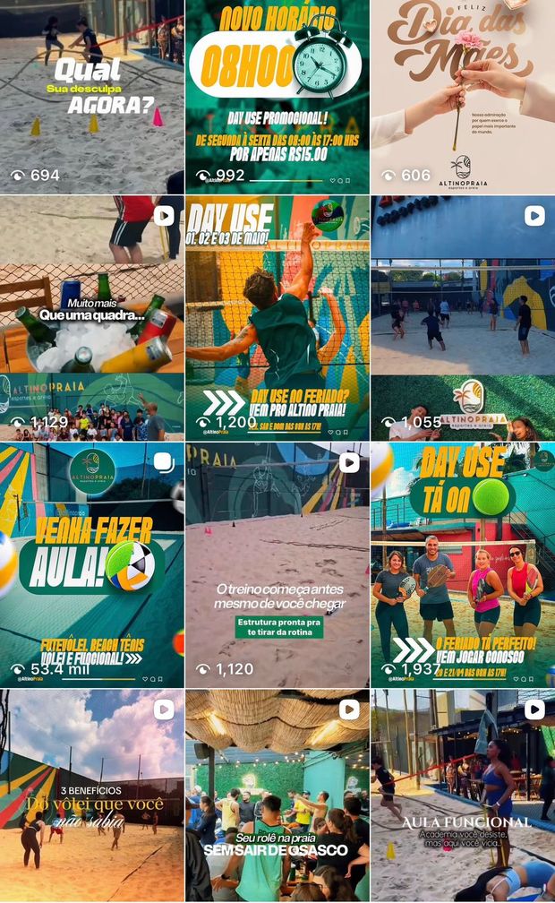 Feed do Altino Praia depois da gestão